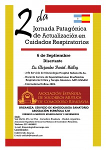 Afiche de las Jornadas de Cuidados Respiratorios