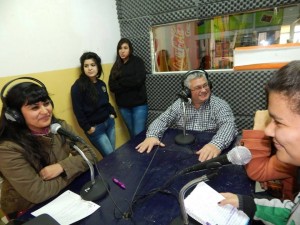 Mosqueira con alumnos