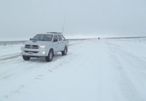 Nieve en ruta Julio2015