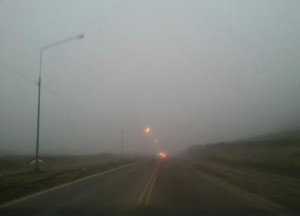 Niebla en ruta