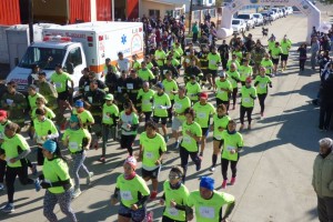 corrida bomberos largada
