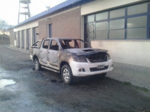 Atentado camioneta spcl Sarmiento